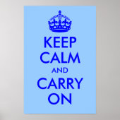 Keep Calm and Carry On Print ポスター (正面)