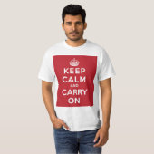 Keep Calm and Carry On Tシャツ (正面フル)