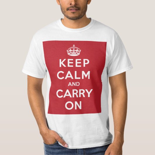 Keep Calm and Carry On Tシャツ (正面)
