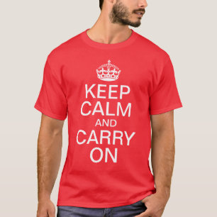 Keep Calm and Carry On Tシャツ