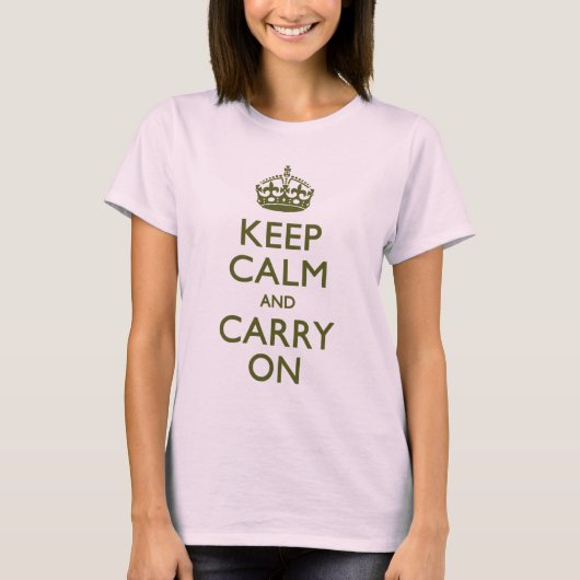 KEEP CALM AND CARRY ON Tシャツ (正面)