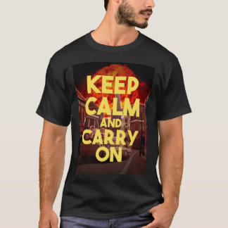 Keep Calm and Carry On。 Tシャツ