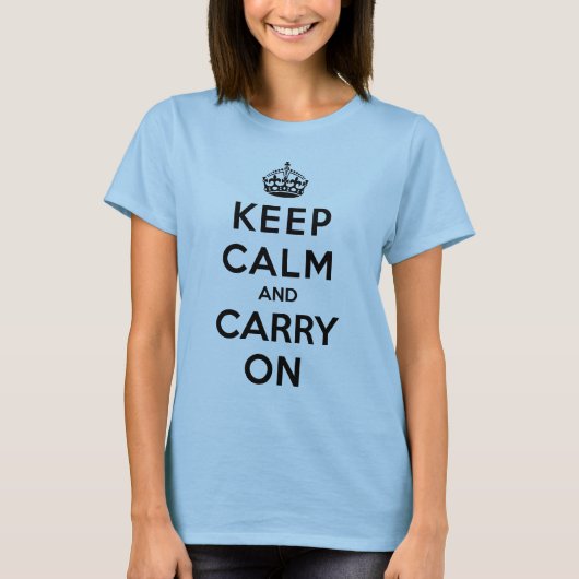 Keep Calm and Carry On Tシャツ (正面)