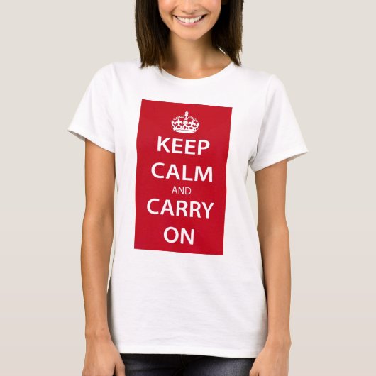 Keep Calm and Carry On Tシャツ (正面)