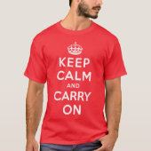 Keep Calm and Carry On Tシャツ (正面)