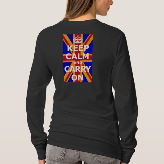 KEEP CALM AND CARRY ON Tシャツ (裏面)
