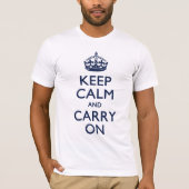 KEEP CALM AND CARRY ON Tシャツ (正面)