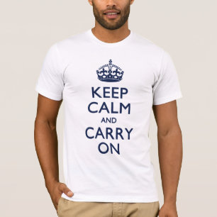 KEEP CALM AND CARRY ON Tシャツ