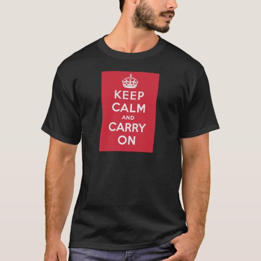Keep Calm and Carry On Tシャツ (正面)