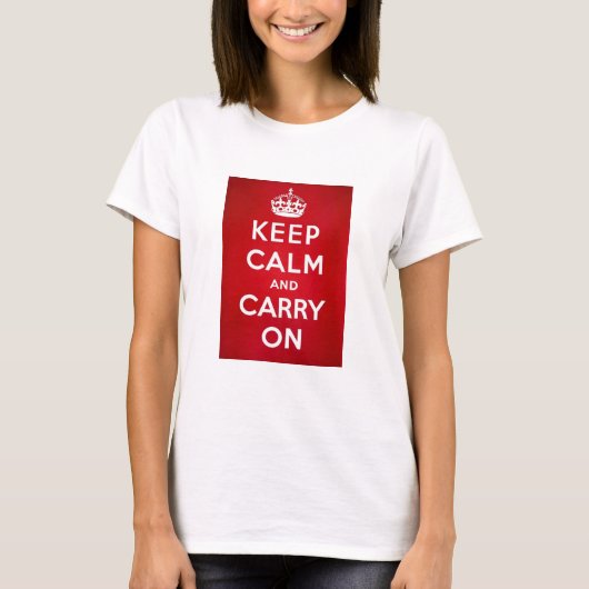 Keep Calm and Carry On Tシャツ (正面)