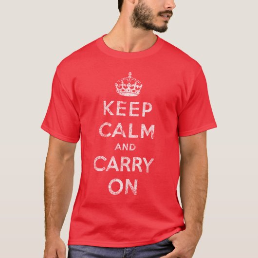 Keep Calm and Carry On Tシャツ (正面)