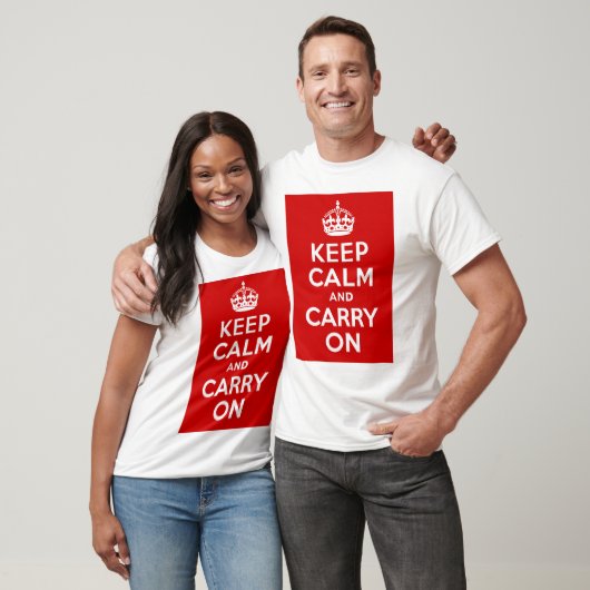Keep Calm and Carry On Tシャツ (ユニセックス)