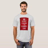 Keep Calm and Carry On Tシャツ (正面フル)