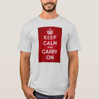 Keep Calm and Carry On Tシャツ