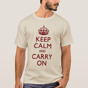 KEEP CALM AND CARRY ON Tシャツ