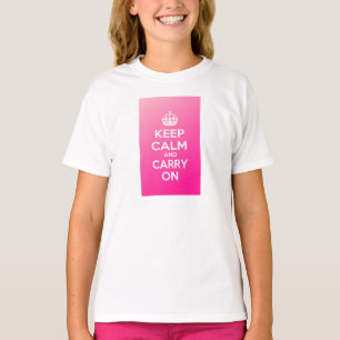 Keep Calm and Carry On Tシャツ