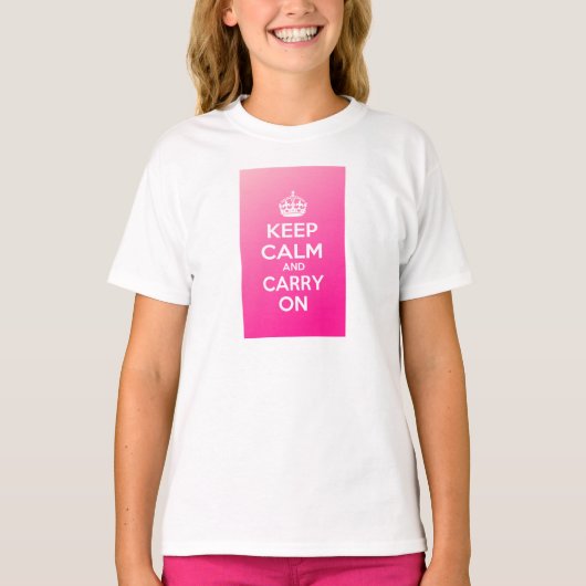 Keep Calm and Carry On Tシャツ (正面)