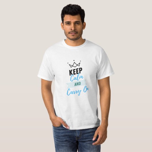 Keep Calm and Carry On T-shirt Tシャツ (正面フル)