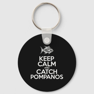 Keep Calm And Catch Fish - 釣り人 ポンパの釣り キーホルダー