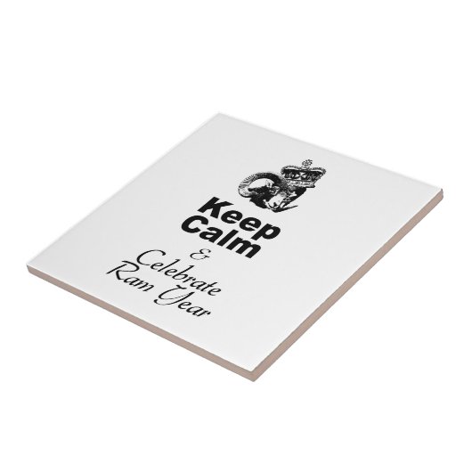 Keep Calm and Celebrate Ram Year 2027 タイル (側面)