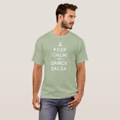 Keep Calm and Dance Salsa Tシャツ (正面フル)