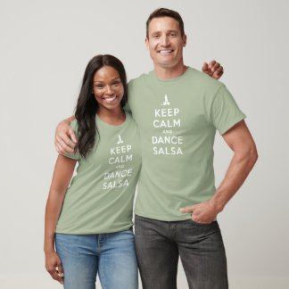 Keep Calm and Dance Salsa Tシャツ