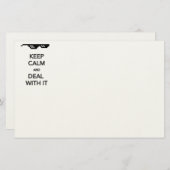 KEEP CALM and Deal with It 便箋 (正面/裏面)