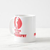 Keep Calm And Do Photography コーヒーマグカップ (正面左)