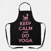 Keep Calm and Do Yoga エプロン (正面)