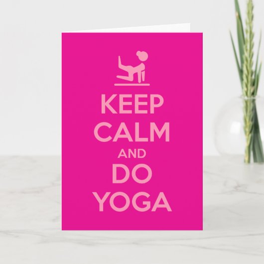Keep Calm and Do Yoga カード (正面)