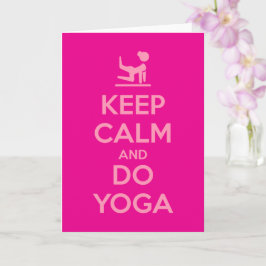 Keep Calm and Do Yoga カード