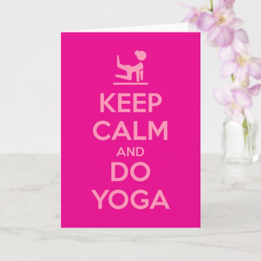 Keep Calm and Do Yoga カード (蘭)