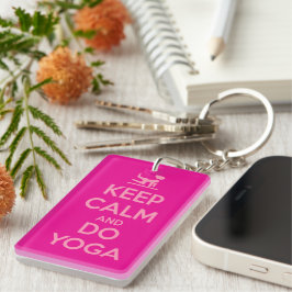 Keep Calm and Do Yoga キーホルダー