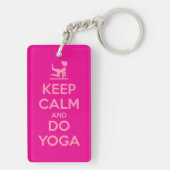 Keep Calm and Do Yoga キーホルダー (裏面)