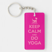 Keep Calm and Do Yoga キーホルダー (正面)