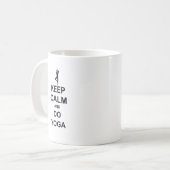 keep Calm and do Yoga コーヒーマグカップ (正面左)