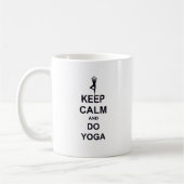 keep Calm and do Yoga コーヒーマグカップ (左)