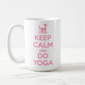 Keep Calm and Do Yoga コーヒーマグカップ (左)
