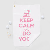 Keep Calm and Do Yoga ゴルフタオル (インサイチュ)