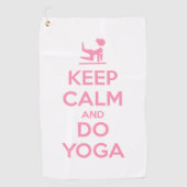 Keep Calm and Do Yoga ゴルフタオル (正面)