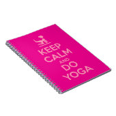 Keep Calm and Do Yoga ノートブック (右側)