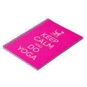 Keep Calm and Do Yoga ノートブック (左側)