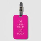 Keep Calm and Do Yoga ラゲッジタグ (正面縦)
