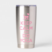 Keep Calm and Do Yoga 保温保冷タンブラー (正面)