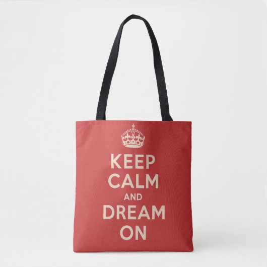 "Keep Calm and Dream On"  トートバッグ (正面)