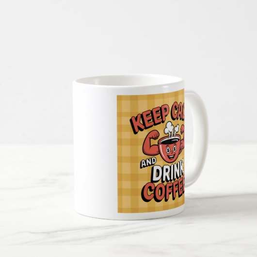 Keep Calm and Drink  コーヒーマグカップ (正面右)