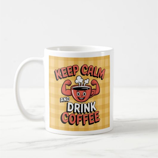 Keep Calm and Drink コーヒーマグカップ (左)