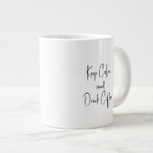 Keep Calm and Drink Coffee ジャンボコーヒーマグカップ (正面右)