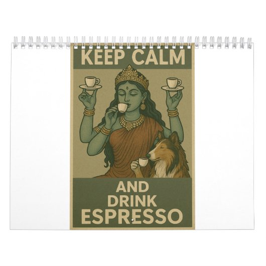 Keep Calm and Drink Espresso カレンダー (カバー)