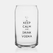 Keep Calm and Drink Vodka ガラス缶 (正面)